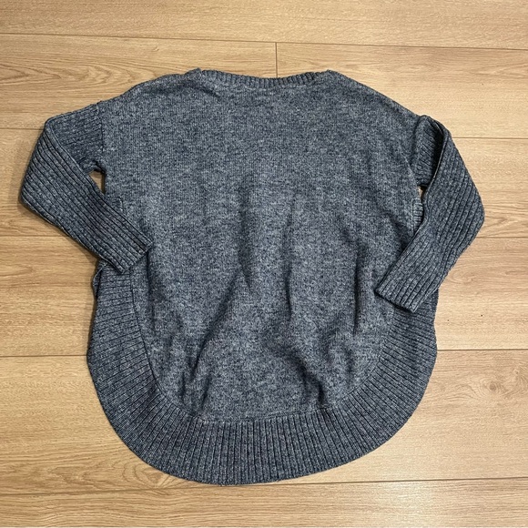 Sundance Valeria Blue Heathered Side Slit Slouchy Dolman Sweater Size M - Picture 4 of 6